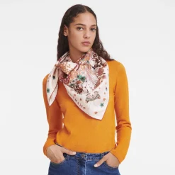 Collier De Fleurs Silk Scarf 90