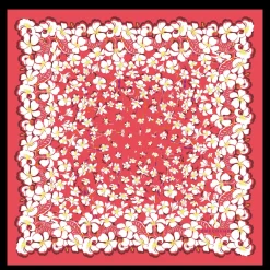 Hawaiian Flowers Silk Scarf 50