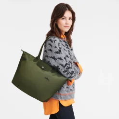 Le Pliage Green L Tote Bag