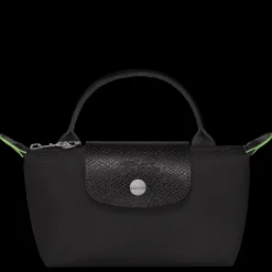 Le Pliage Green Pouch With Handle