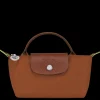 Le Pliage Green Pouch With Handle