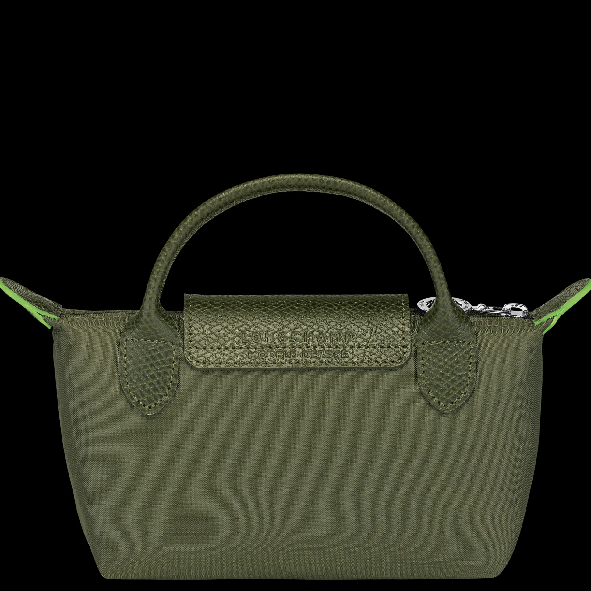 Le Pliage Green Pouch With Handle