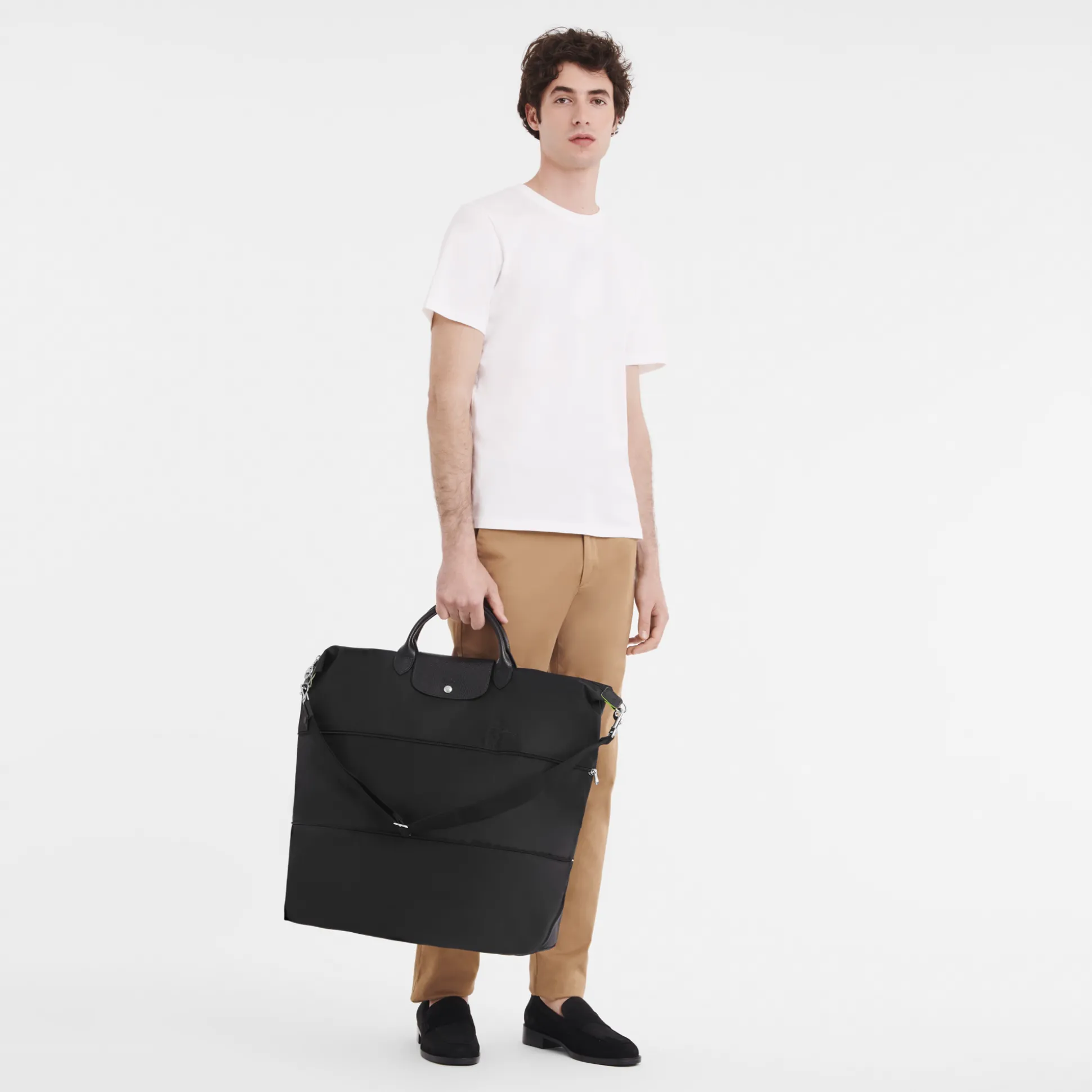 Le Pliage Green Travel Bag Expandable