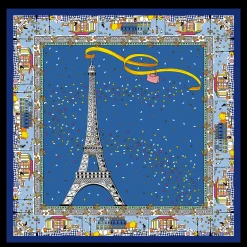 Le Pliage In Paris Silk Scarf