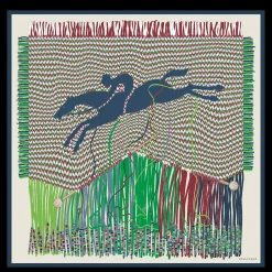 Longchamp Braiding Silk Scarf 90