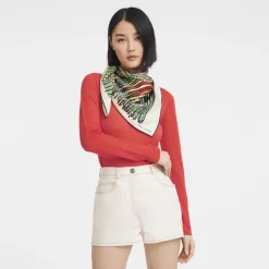 Longchamp Braiding Silk Scarf 90