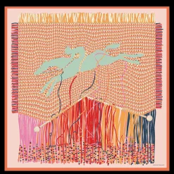 Longchamp Braiding Silk Scarf 90